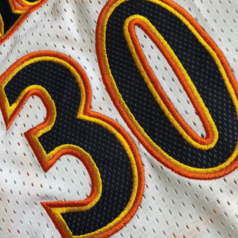 Men’s Golden State Warriors 2009-10 #30 Stephen Curry Jersey in White