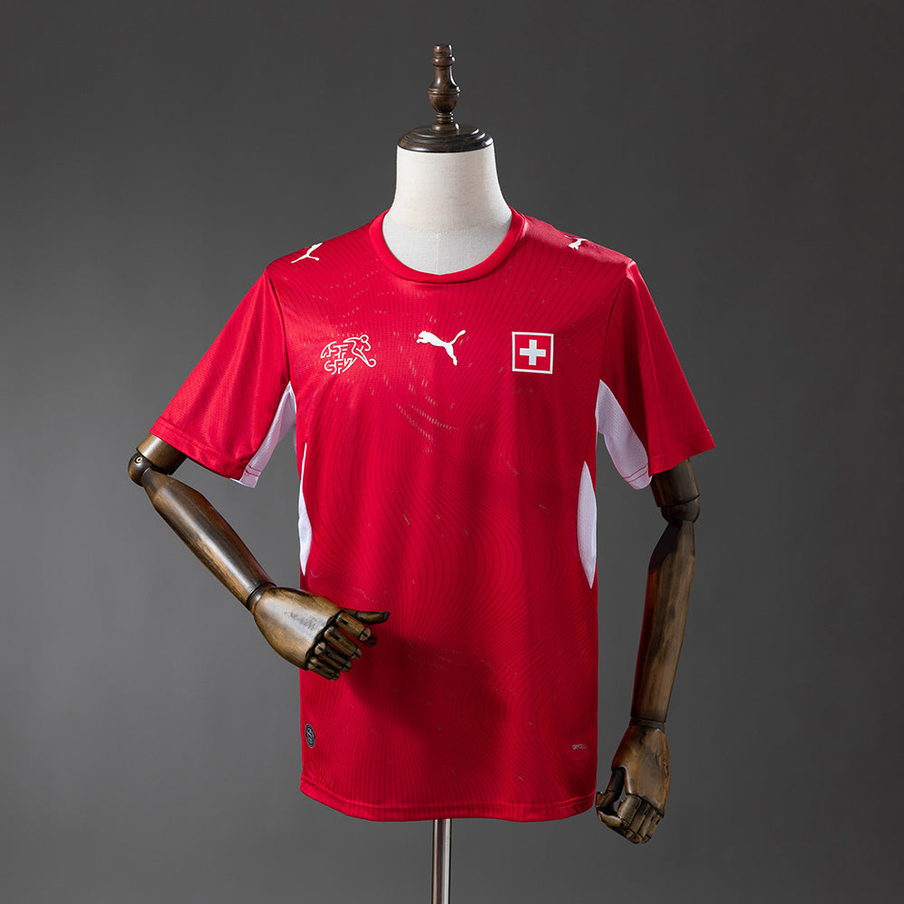 Men’s Switzerland 2026 Home Fan Version Jersey S-4XL