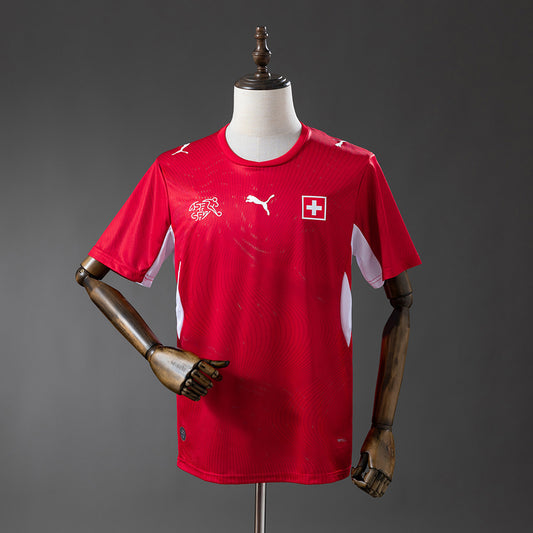 Men’s Switzerland 2026 Home Fan Version Jersey S-4XL