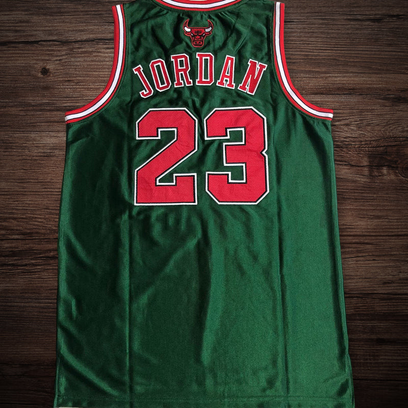 Men’s Chicago Bulls 1997-98 #23 Jordan Green/red Jersey