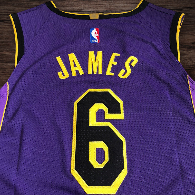 Men’s Los Angeles Lakers 2023 #6 Lebron James Player Edition Purple Jersey