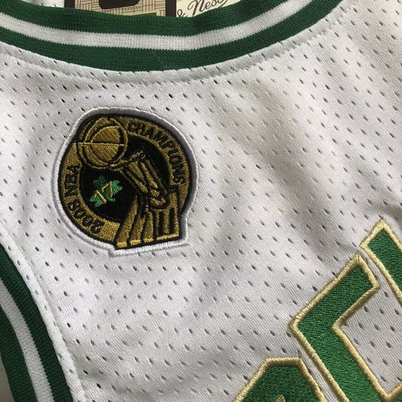 Men’s Boston Celtics 2008 Champions #5 Kevin Garnett White Jersey