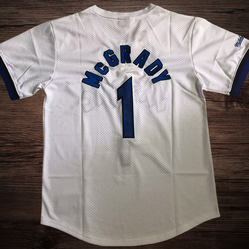 Men’s Orlando Magic #1 McGrady White Short Sleeve Jersey
