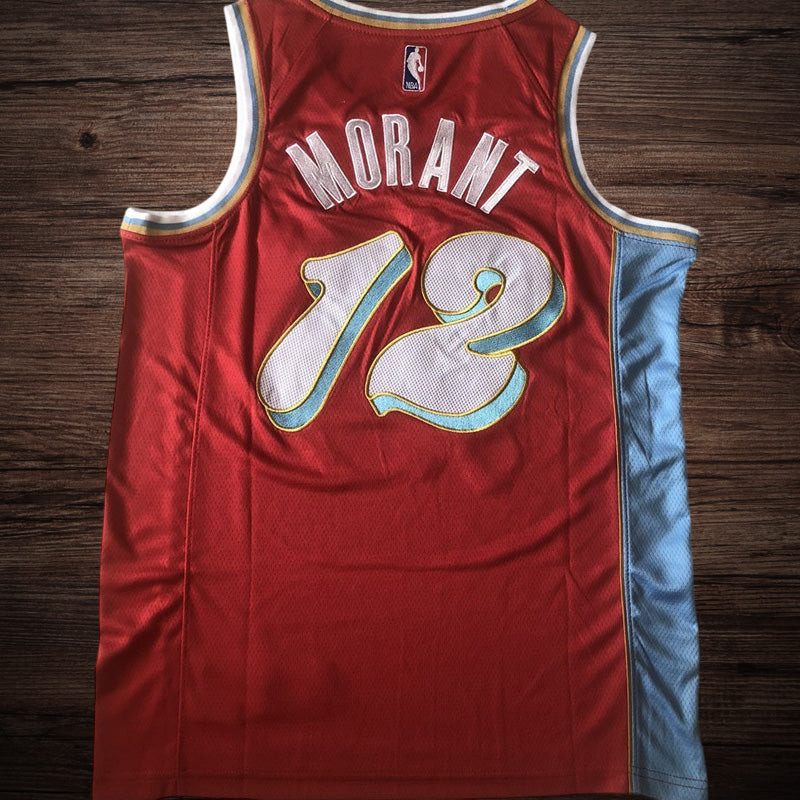 Men’s Memphis Grizzlies 2025 City Edition #12 Morant Jersey