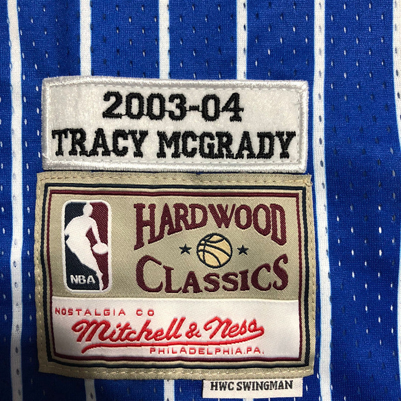 Men’s Orlando Magic 2003-04 #1 Tracy McGrady blue jersey