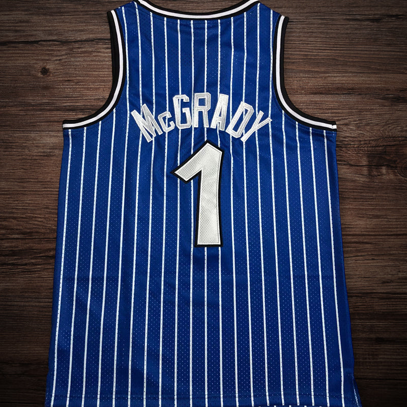 Men’s Orlando Magic 2003-04 #1 Tracy McGrady blue jersey