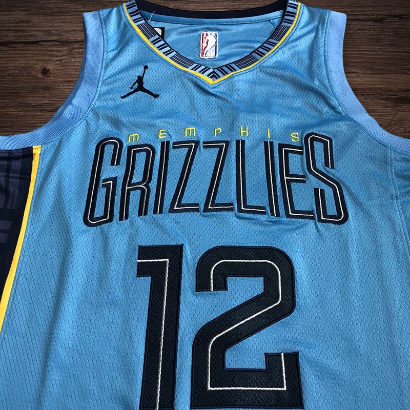 Men’s Memphis Grizzlies 2023 #12 Morant Blue Jersey