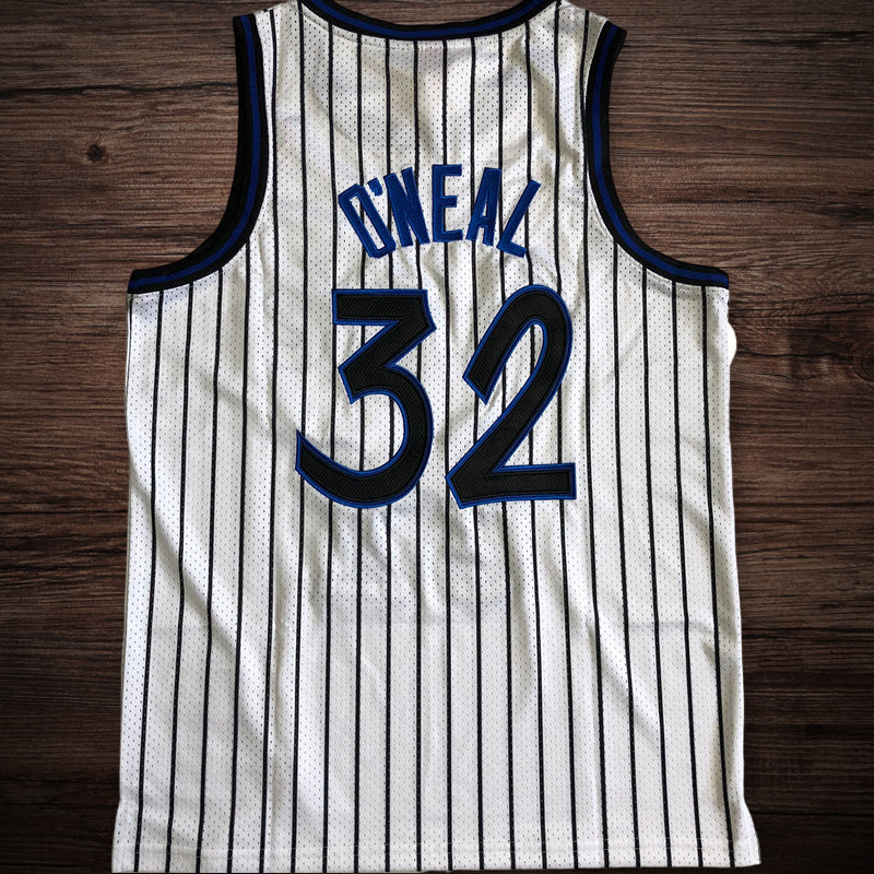 Men’s Orlando Magic 1993-94 #32 Shaquille O’neal Jersey White