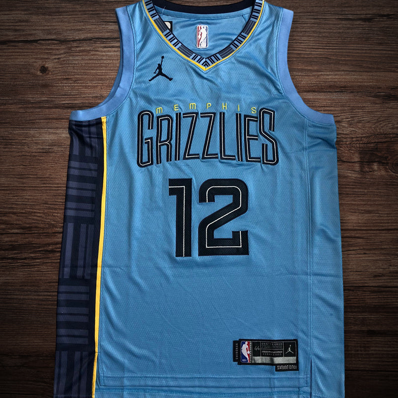 Men’s Memphis Grizzlies 2023 #12 Morant Blue Jersey