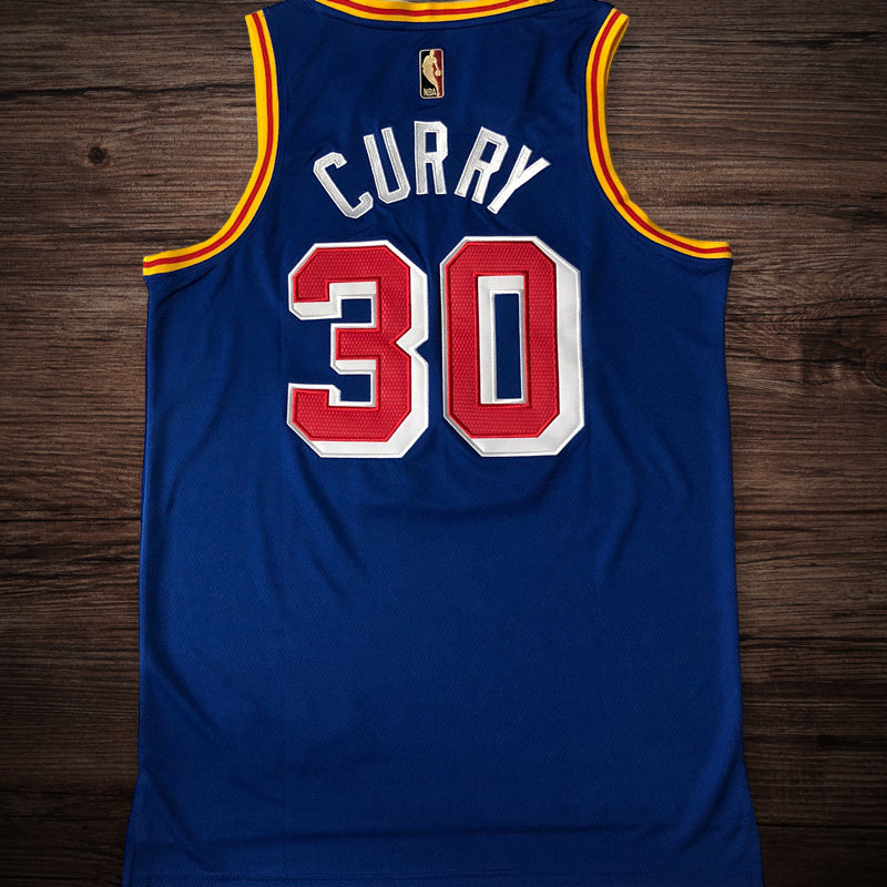 Men’s Golden State Warriors #30 Curry Retro Jersey