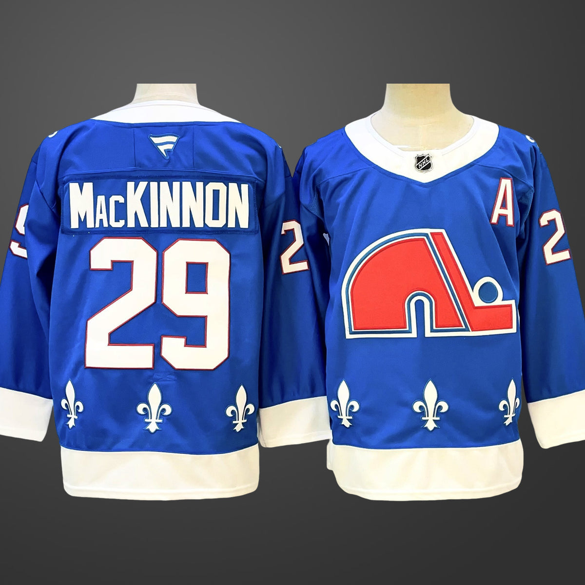 Men’s Colorado Avalanche #29 Nathan MacKinnon Blue 2025/26 With A Patch Alternate Stitched Jersey