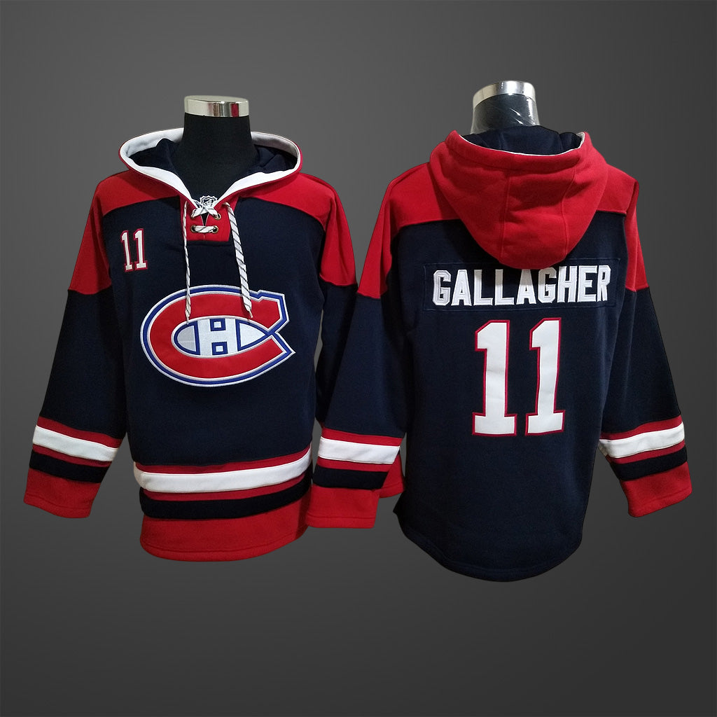 Men’s Montreal Canadiens #11 GALLAGHER All Stitched Hoodie