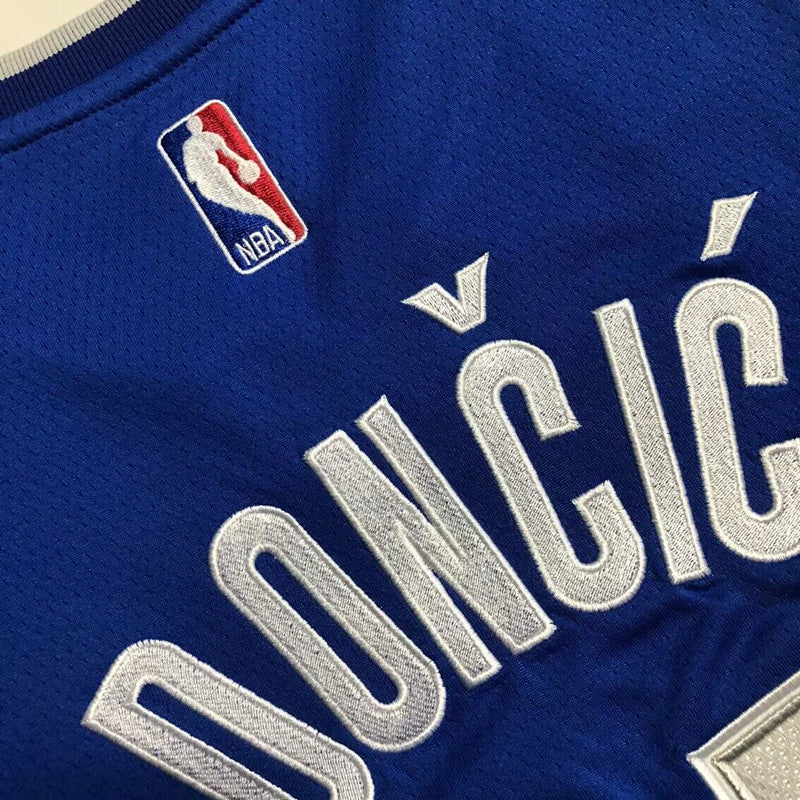 Men’s Dallas Mavericks #77 Doncic Jersey in blue