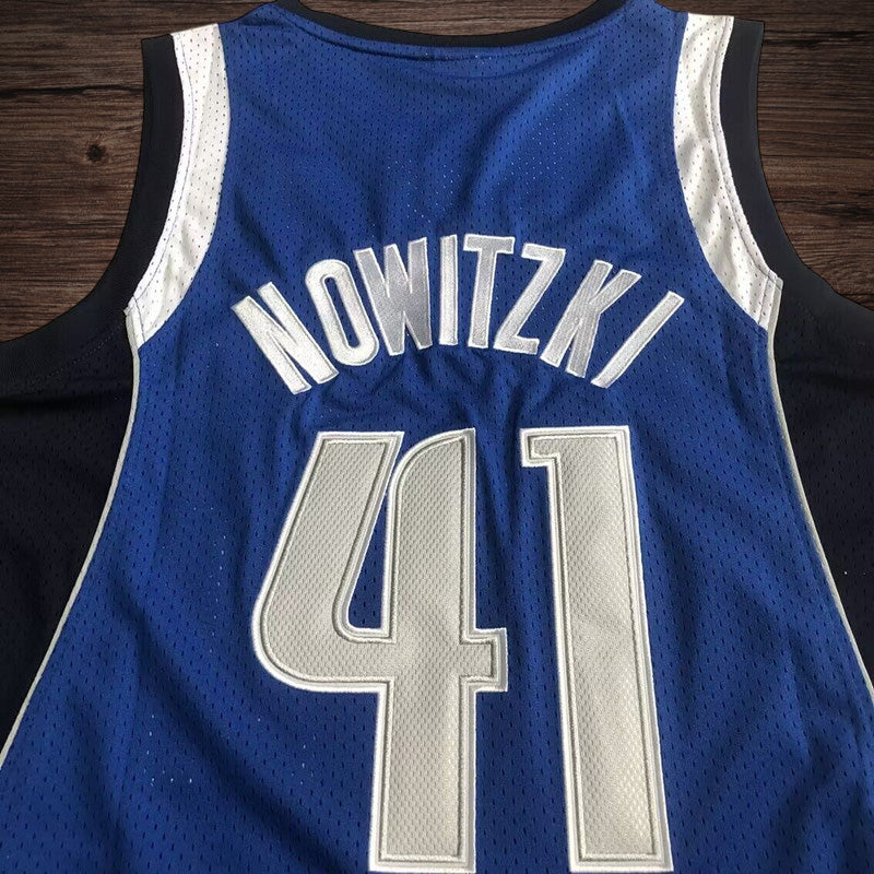 Men’s Dallas Mavericks 1998/2019 Hall of Fame #41 Nowitzki Jersey
