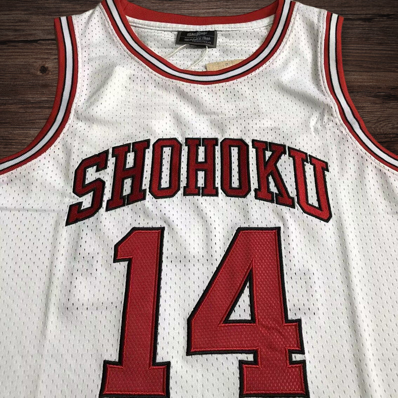 Men’s Slam Dunk Shohoku #14 white jersey