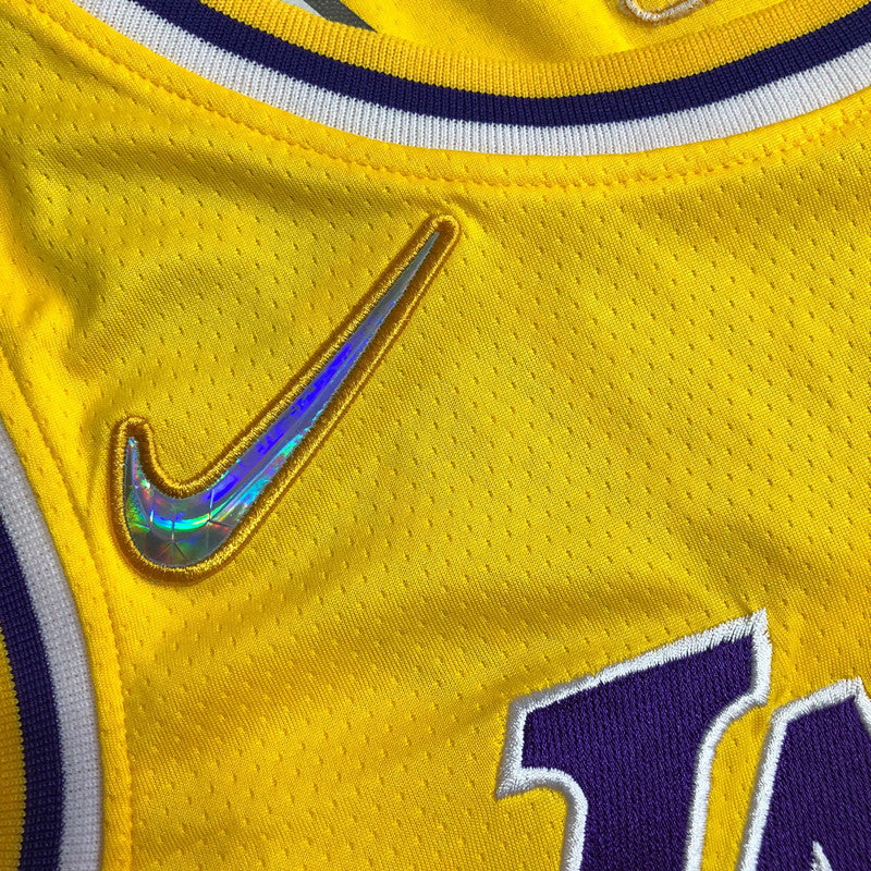Men’s Los Angeles Lakers 75th anniversary #7 Anthony Jersey Yellow