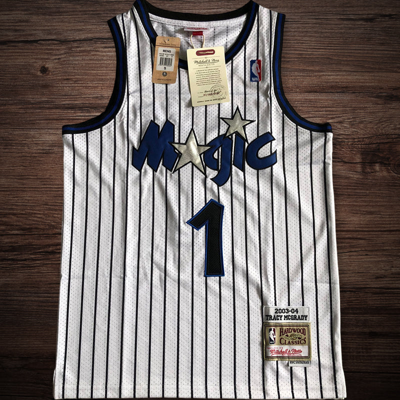 Men’s Orlando Magic2003-04 #1 Tracy McGrady Jersey White