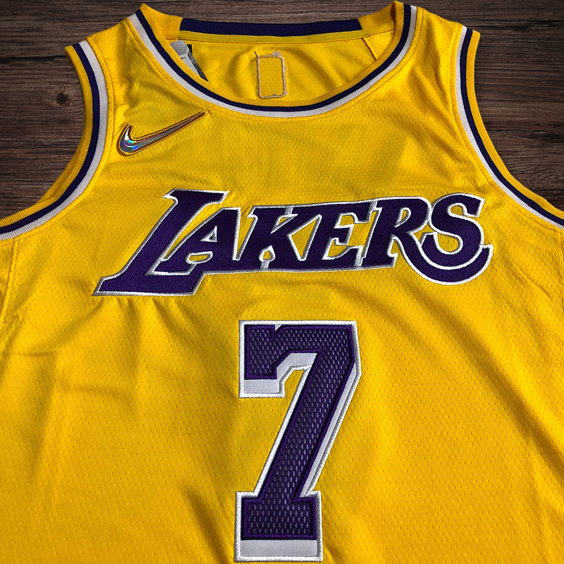 Men’s Los Angeles Lakers 75th anniversary #7 Anthony Jersey Yellow
