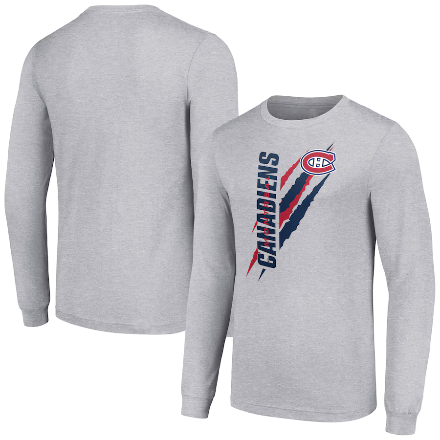 Men’s Montreal Canadiens light gray printed T-shirt