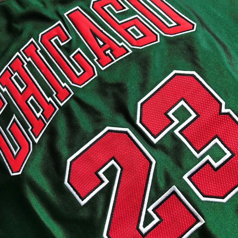 Men’s Chicago Bulls 1997-98 #23 Jordan Green/red Jersey