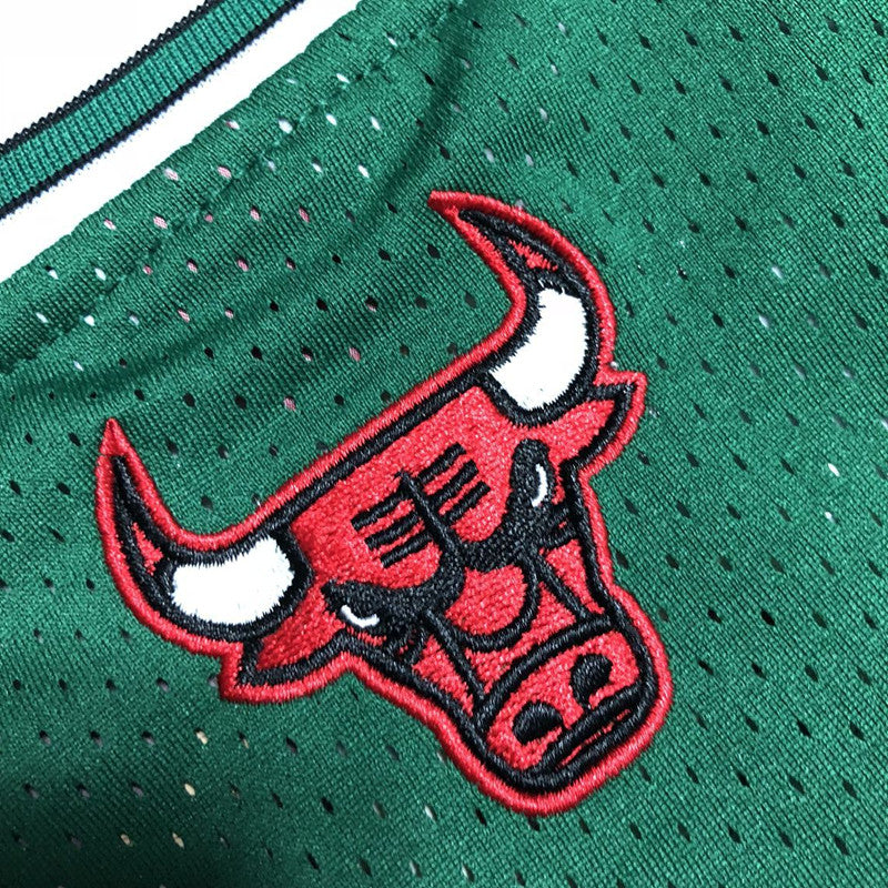 Men’s Chicago Bulls 2008-09 #1 Derrick Rose Green/Black Jersey