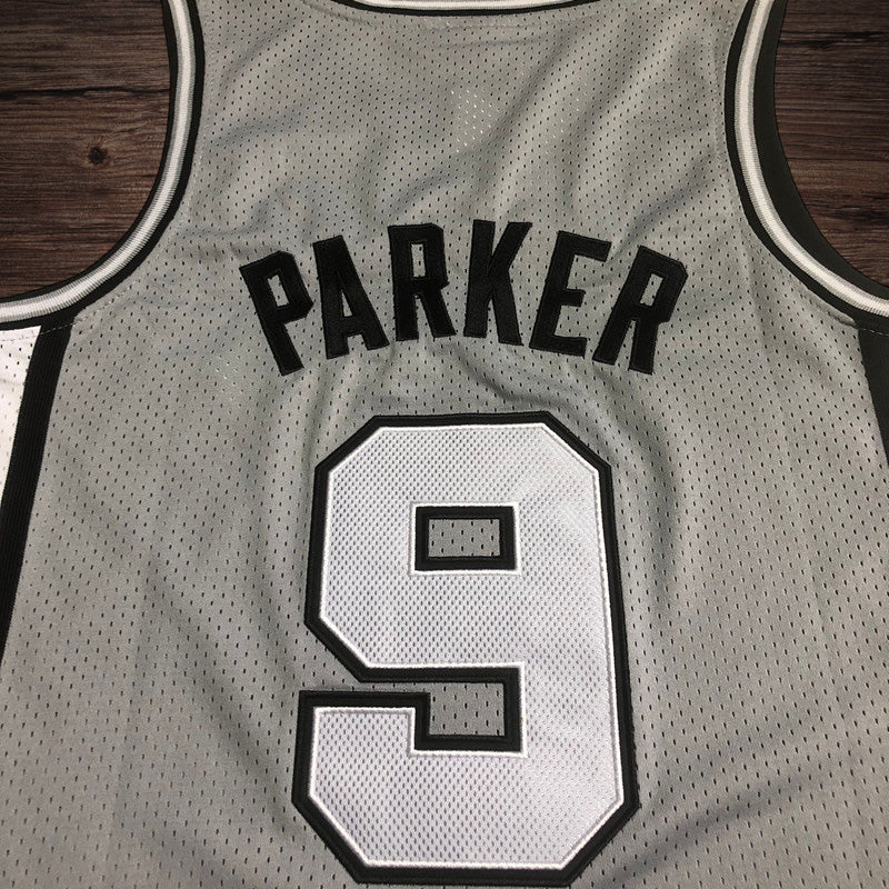 Men’s San Antonio Spurs 2001/18 Hall of Fame #9 Parker Jersey