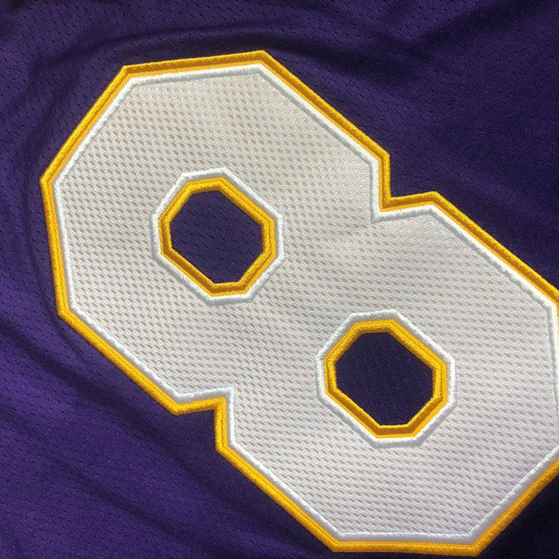 Men’s Lakers 2001-02 #8 Kobe Bryant Purple Jersey