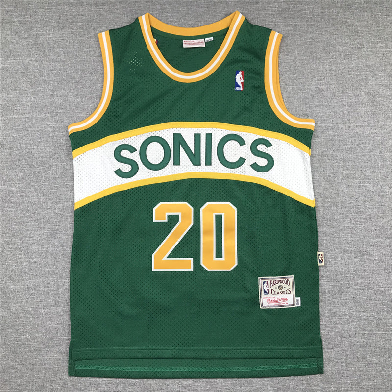 Men’s Sonics #20 Payton Stitched Jersey