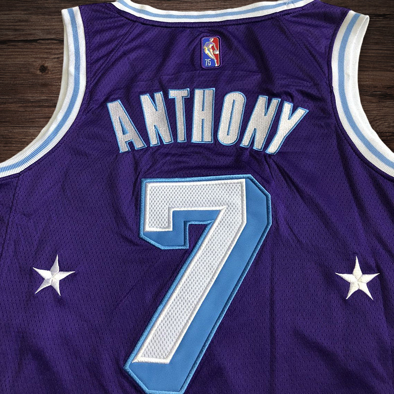 Men’s Los Angeles Lakers 75th anniversary #7 Anthony Jersey