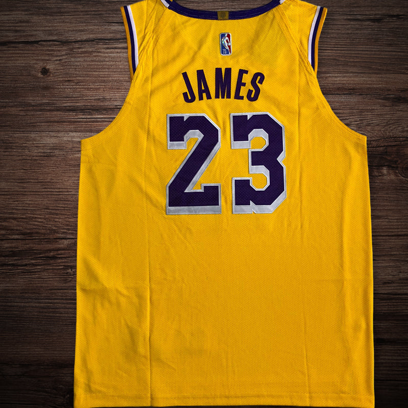 Men’s Los Angeles Lakers #23 James Player Edition Jersey