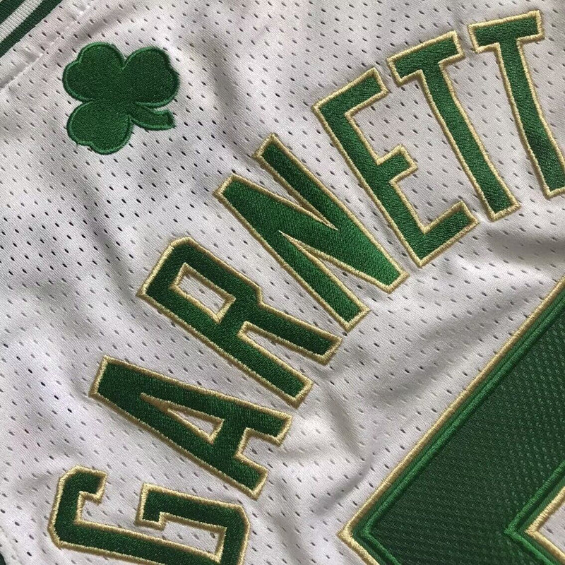 Men’s Boston Celtics 2008 Champions #5 Kevin Garnett White Jersey