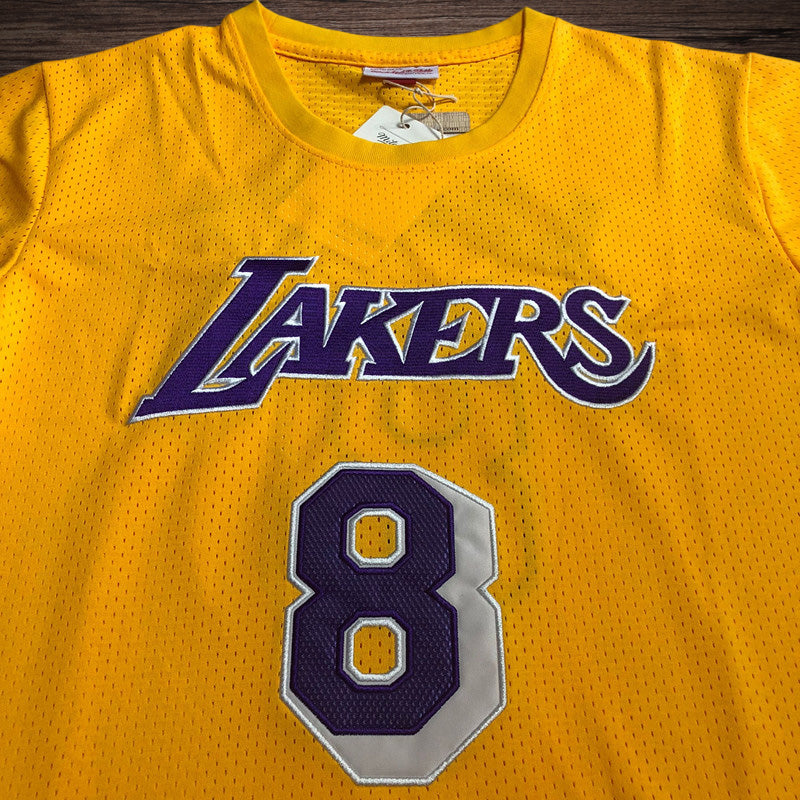 Men’s Los Angeles Lakers #8 Kobe Bryant Jersey Yellow