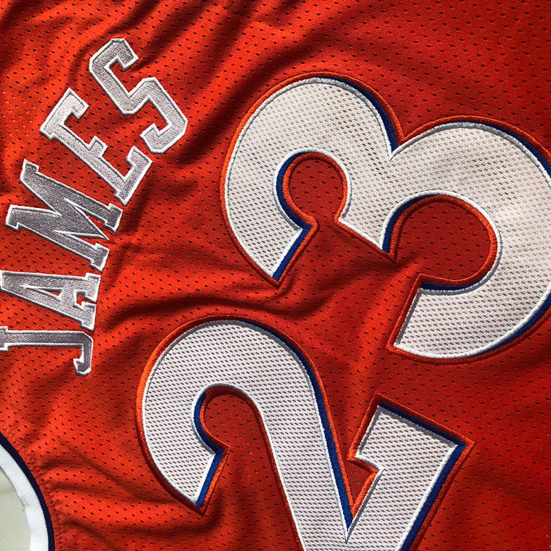Men’s Cleveland Cavaliers #23 James Red Jersey