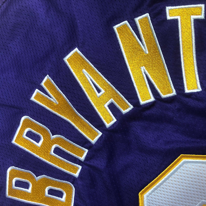 Men’s Lakers 2001-02 #8 Kobe Bryant Purple Jersey