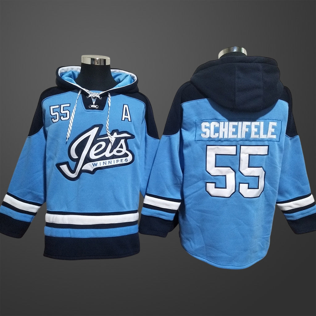 Men’s Winnipeg Jets #55 Mark Scheifele All Stitched Hoodie
