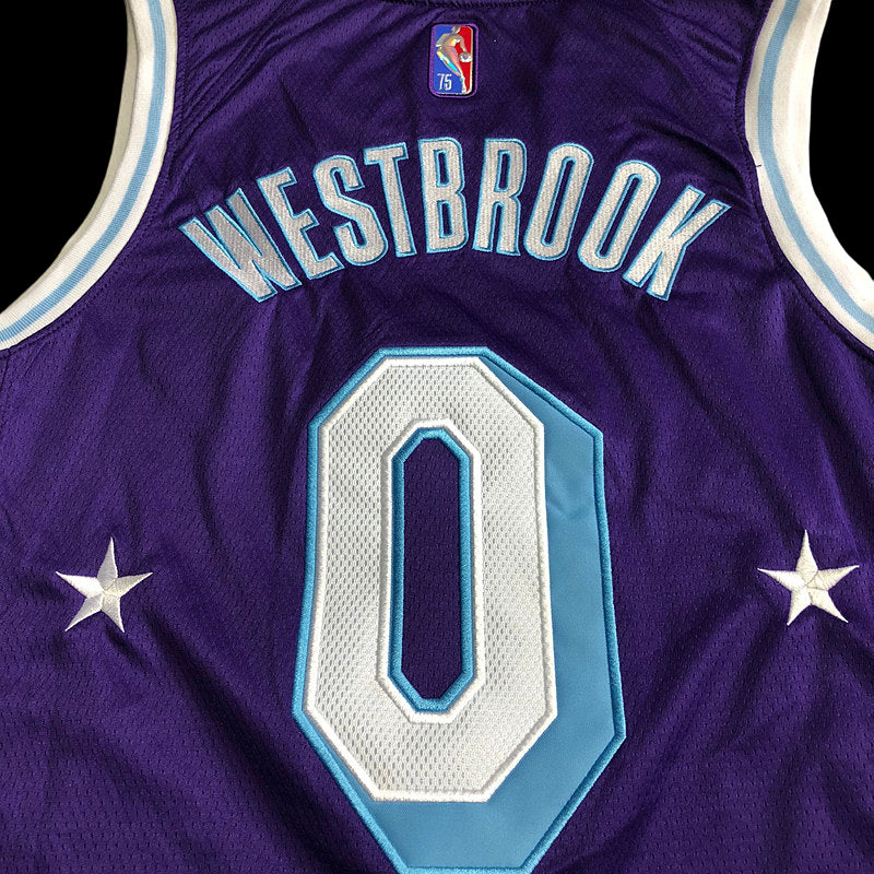 Men’s Los Angeles Lakers 75th anniversary #0 Westbrook Jersey