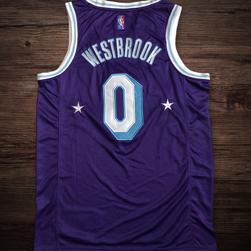 Men’s Los Angeles Lakers 75th anniversary #0 Westbrook Jersey