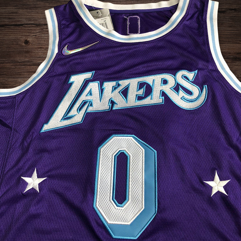 Men’s Los Angeles Lakers 75th anniversary #0 Westbrook Jersey