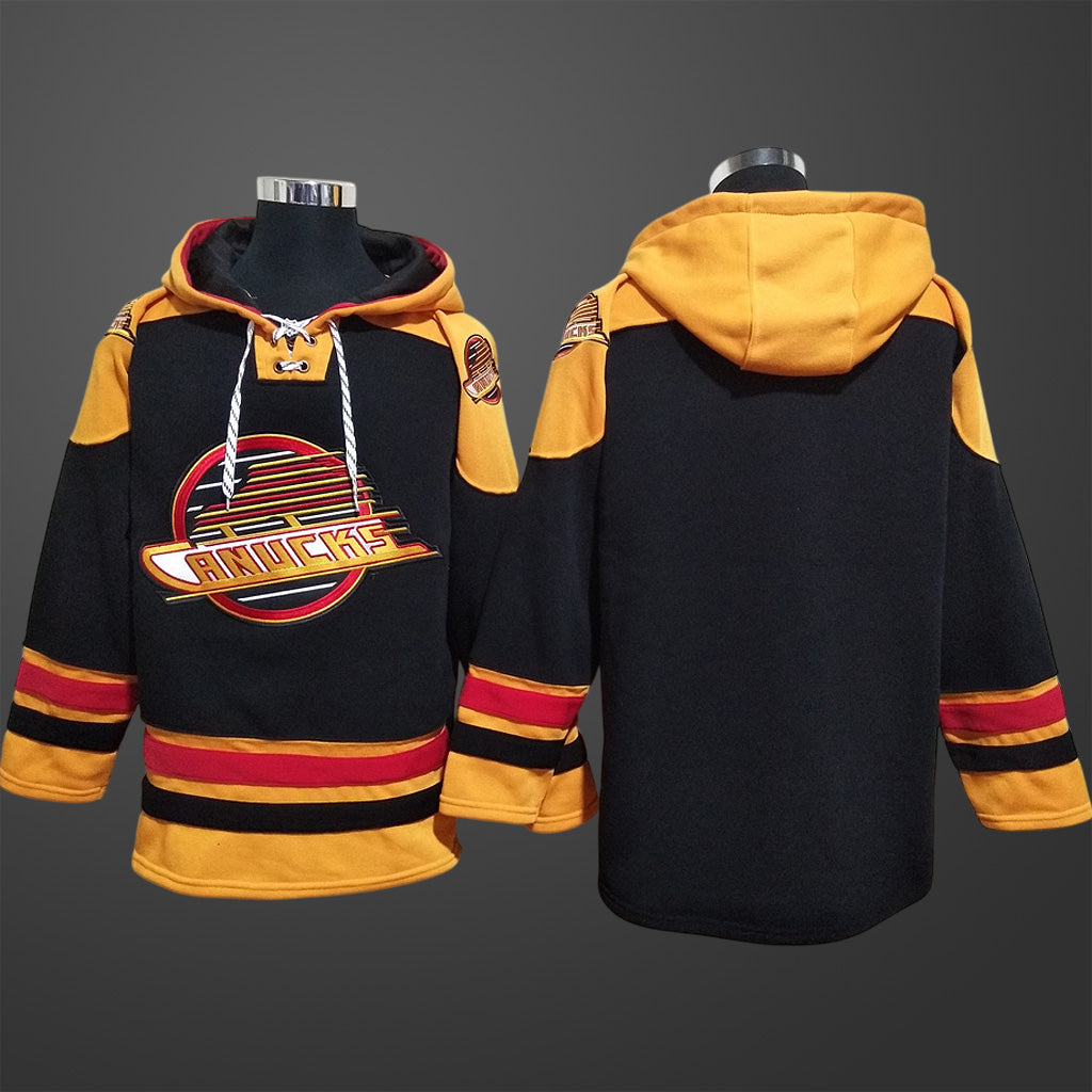 Men’s Vancouver Canucks Team Blank All Stitched Hoodie