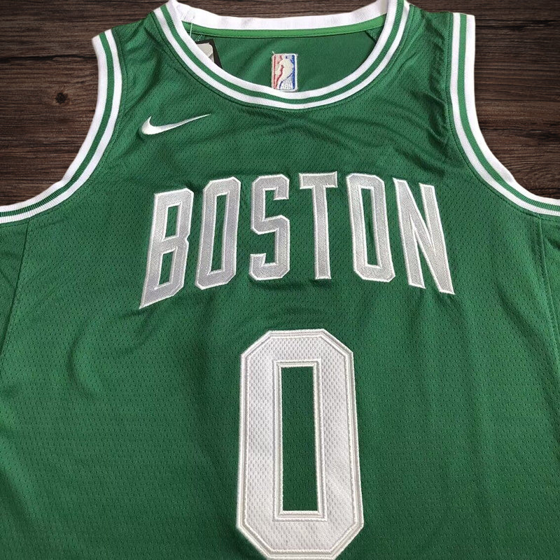 Men’s Boston Celtics #0 Tatum Green Jersey