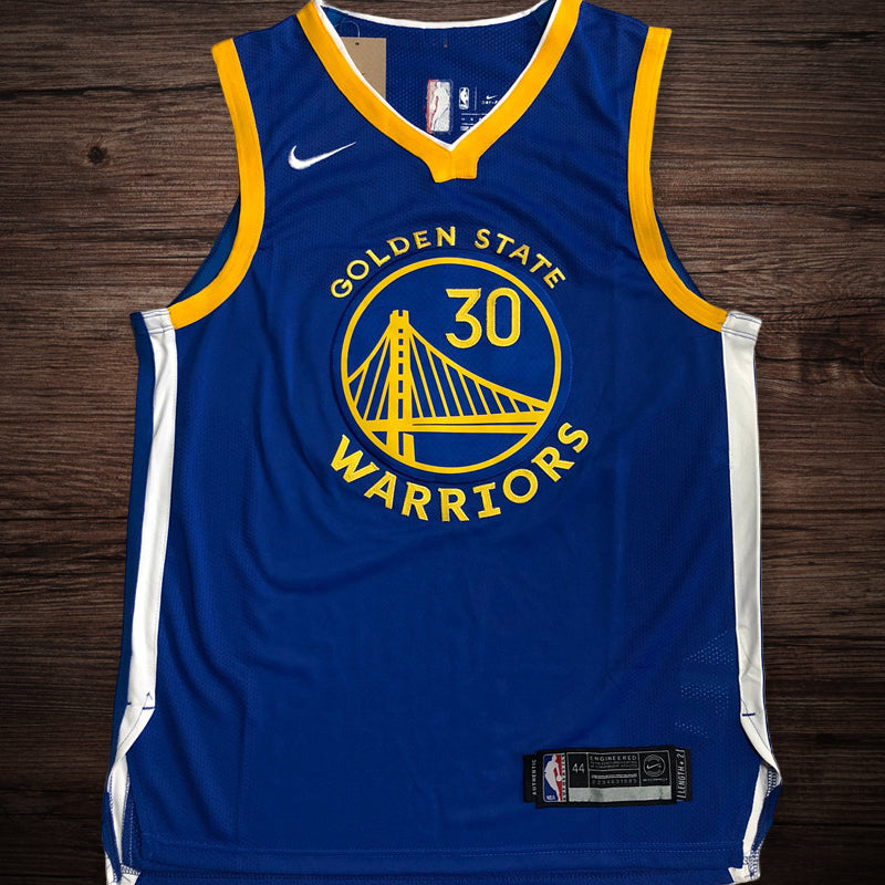 Men’s Golden State Warriors #30 Curry Player Edition Jersey Blue