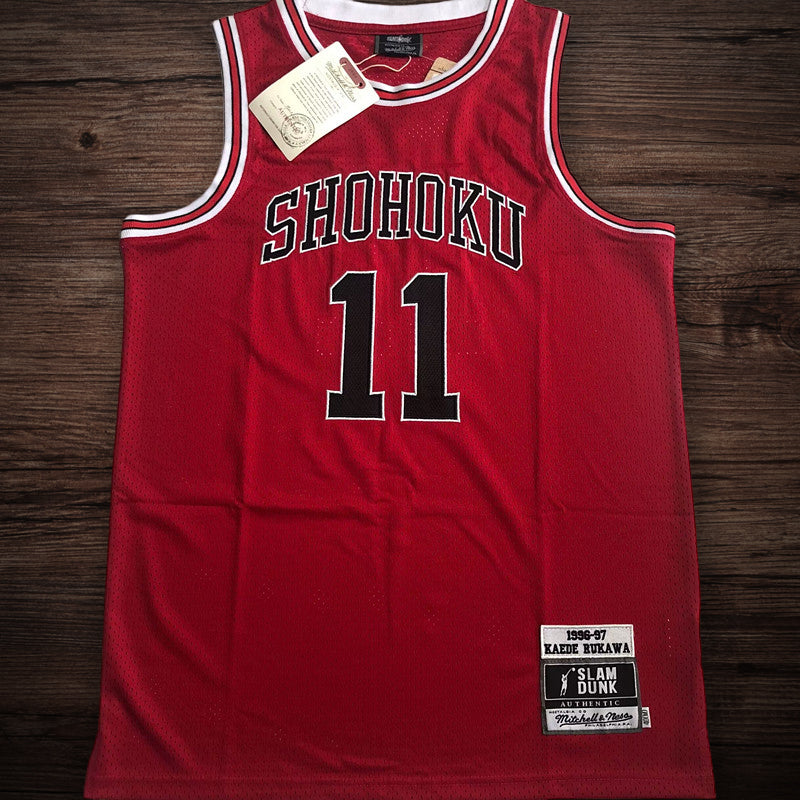 Men’s Slam Dunk 1996/97 #11 Rukawa Red Jersey