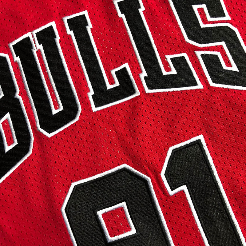 Men’s Chicago Bulls 1997-98 #91 Dennis Rodman Jersey