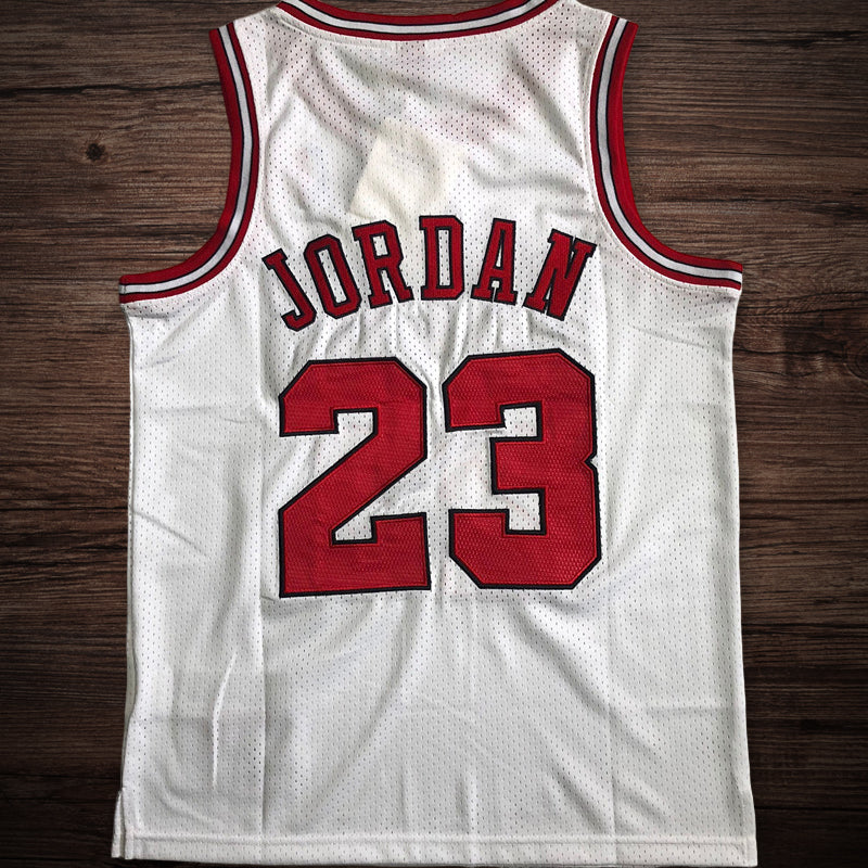 Men’s Chicago Bulls 1997-98 #23 Michael Jordan Jersey White