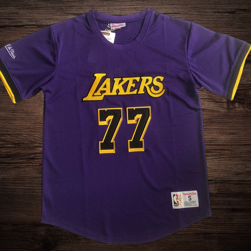Men’s Los Angeles Lakers #77 Doncic Short Sleeve Jersey