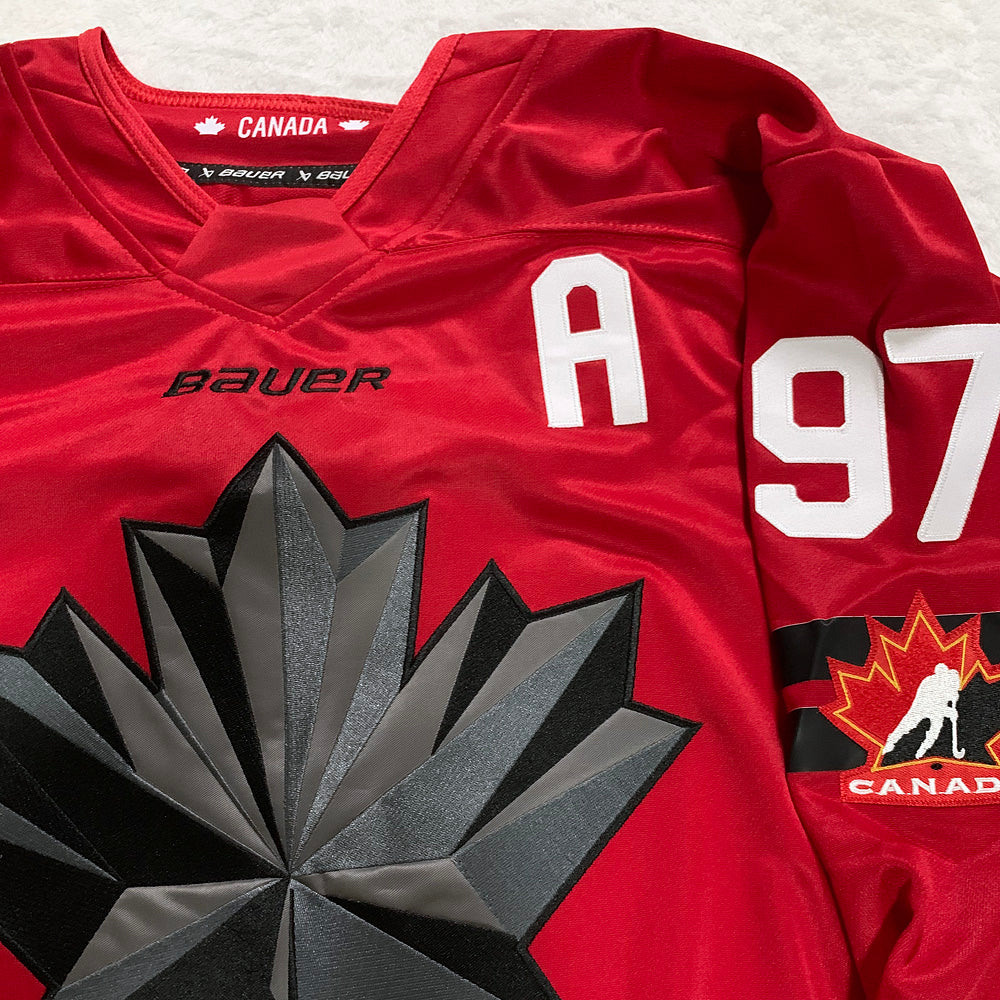 Men’s Hockey Canada Connor McDavid #97 Red 2026 Olympic Stitched Jersey “A” Patches