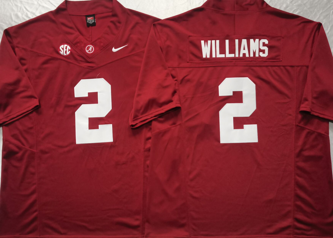 Alabama Crimson Tide Red #2 Stitched Jersey