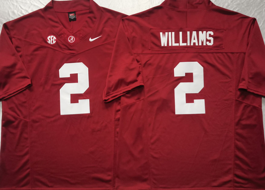 Alabama Crimson Tide Red #2 Stitched Jersey