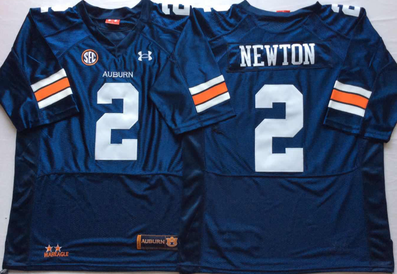 Auburn Tigers Blue #2 NEWTON Stitched Jersey