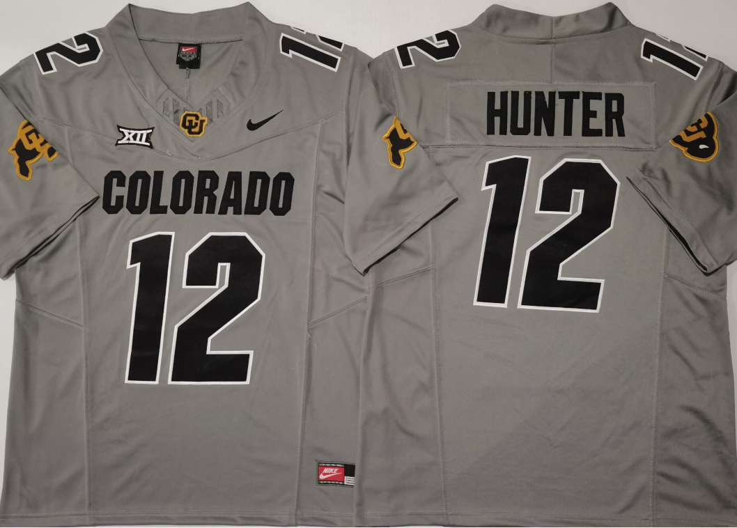 COLORADO BUFFALOES GRAY #2 SANDERS Stitched Jersey